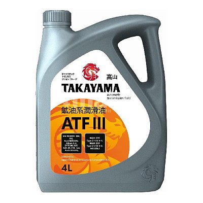 Масло трансмиссионное TAKAYAMA ATF III 4л 