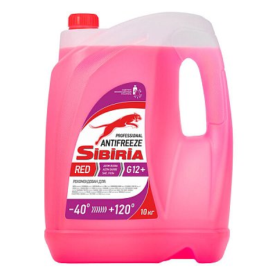 Антифриз Sibiria (G-12+) (розовый) 10кг