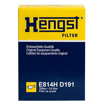 Фильтр масляный Hengst E814H D191 (HU 7009 Z,  O-116) Toyota Avensis 03-. Lexus GX 02