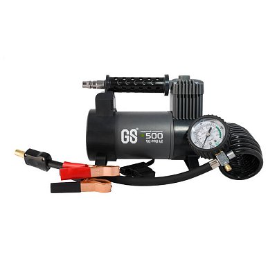 Компрессор 50л/мин 280W 12V 10Атм, шланг с переходником Green Star