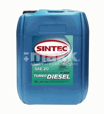 Масло моторное SINTEC Турбо Дизель М8ДМ SAE 20 API CD 10л 