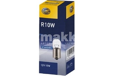 Автолампа R10W 12V 10W Hella BA15s 8GA 002 071-131