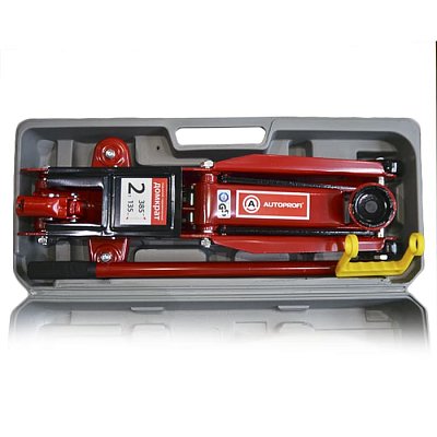 Домкрат гидрав подкатной 2т в кейсе (высота под.385 мм,) Autoprofi DP-20H K