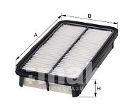 Фильтр воздушный Hengst E550L (C 31 101/1,  A-161-G, A-161, A-146) Lexus ES; Toyota Camry, Corolla