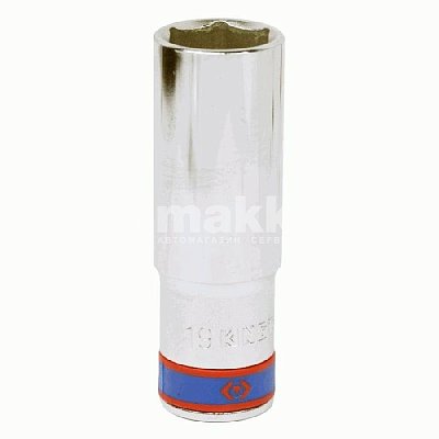 Головка торцевая глубокая шестигранная 1/2  19 мм King Tony 423519M