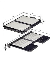 Фильтр салонный Hengst E2934LI-2 (CU 21 001-2) Toyota Avensis, Carina E, Ipsum, комплект 2шт