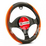 Оплетка софттач черн/коричневая 2 вставки из нубука М 20шт/уп AP-2021 BK/BR (M)