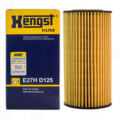 Фильтр масляный Hengst E27H D125 (HU 719/6 X) Audi A3, A4, A6; Skoda Octavia II; Volkswagen Golf V