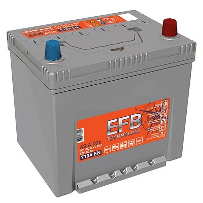 Аккумуляторная батарея 80 Ач Титан Asia EFB (D26) о/п 25,8*17,5*22,3