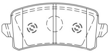Колодки тормозные дисковые задние BP80043 SB NAGAMOCHI