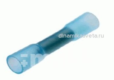Гильза под опрессовку в термоусадке КВТ ГСИ-Т2,5 (медь,полиэтилен синий) (ПЭ10/500)