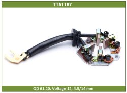 Щетки стартера Nissan Qashqai (06-) 2.0 в сборе TT51167 Tesla Technics