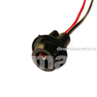 Патрон DEON DC-T10-01 для автолампы W5W,T10,T15 цоколь W2,1x9,5d тип 1 с проводом