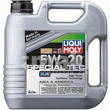Масло моторное LIQUI MOLY Special Tec 5W20 синт 4л (7621) 