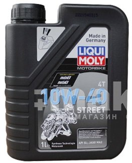 Масло моторное LIQUI MOLY Motorbike 4T Street 10W40  п/с 1л (7609)