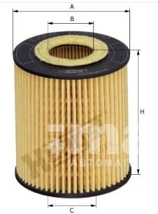 Фильтр масляный Hengst E20H01 D293 (HU 711 X, HU 711/2 X,  O-406) Ford Mondeo; Mazda 6