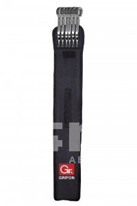Шампуры GRIFON плоские 45 см, 6 штук в чехле, нержавеющая сталь 1,5 мм