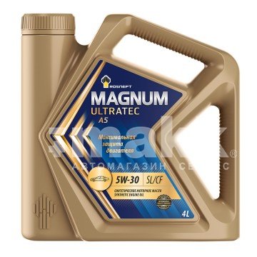 Масло моторное Rosneft Magnum Ultratec A5 5W30 синт  4л 