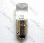 Автолампа в подсветку (белый) 12V 4W мал.цоколь(неон, конус) (габарит.панель) 