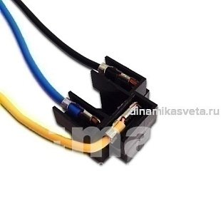 Разъем/колодка для лампы H4 цоколь P43t тип 3 LONGTEK DC-H4-03 с 3мя проводами