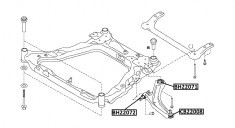 Сайлентблок Nissan Juke Tiida, Qashqai передн.рычага задн. BH22071 JIKIU