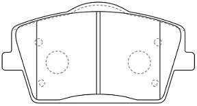 Колодки тормозные дисковые передние GEELY Tugella (FY11), VOLVO XC40 BP45006 SB NAGAMOCHI