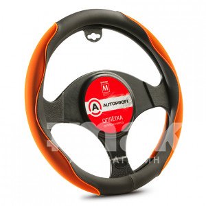 Оплетка софттач черн/коричневая 2 вставки из нубука М 20шт/уп AP-2021 BK/BR (M)