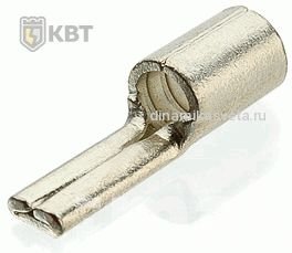 Наконечник штифтовый плоский  КВТ НШП1,5-12 (медь) (ПЭ10/500)