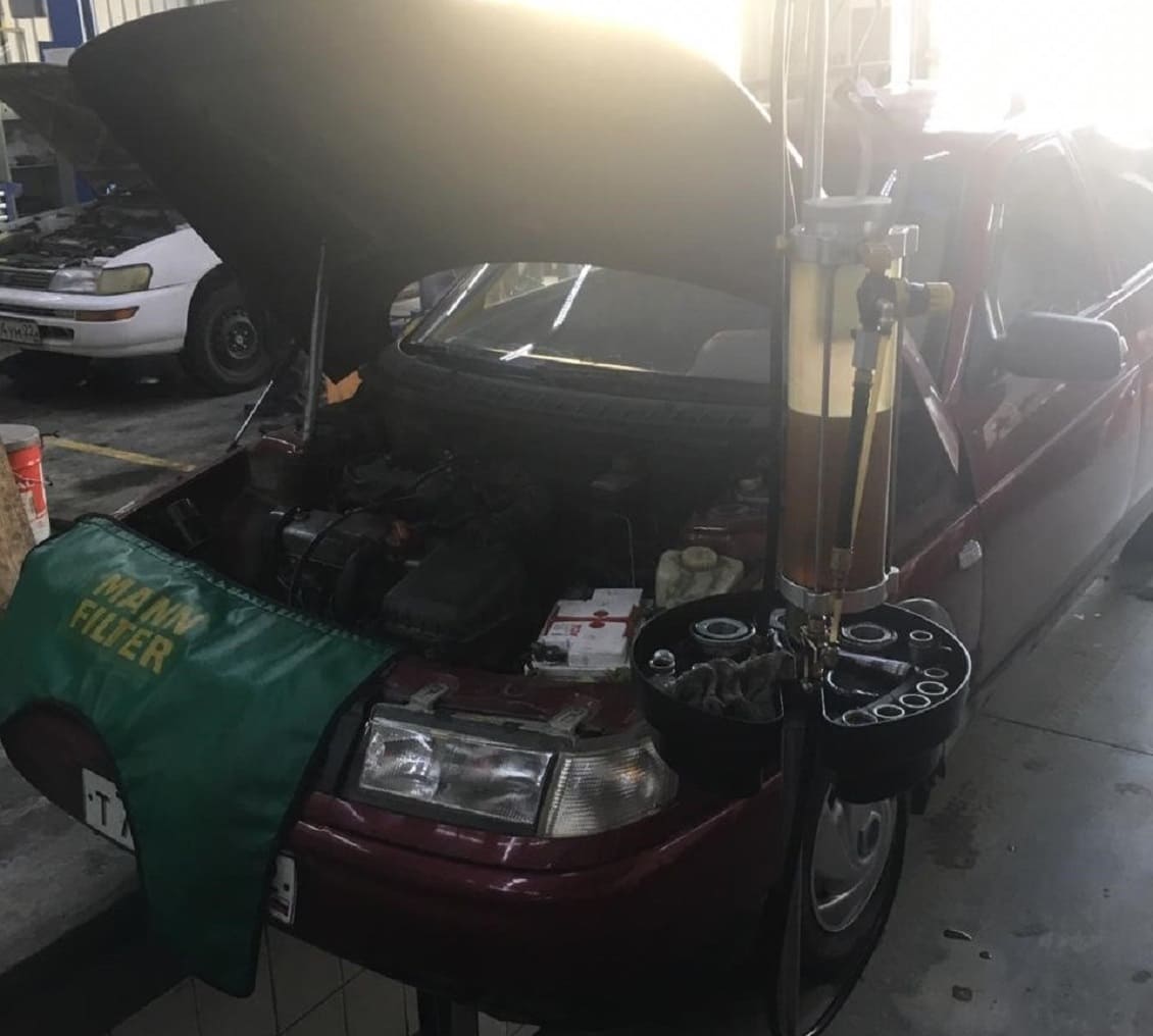 Замена моторного масла ВАЗ 2111 по технологии BG