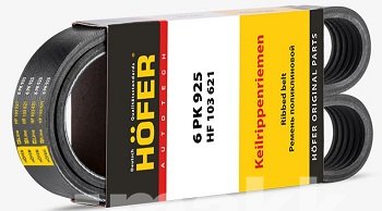 Ремень поликлиновой 6PK925 УАЗ 31519 Хантер дв.ЗМЗ 514 HF 103 621 Hofer