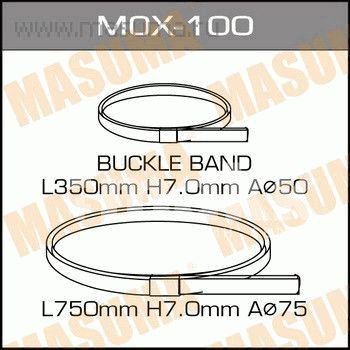 Хомут металл. "Masuma" для пыльников Уп. 5 компл. MOX-100