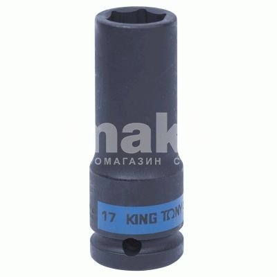 Головка торцевая ударная глубокая шестигранная 1/2", 17 мм King Tony 443517M