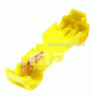 Ответвитель Т-образный КВТ ОВ-Т3 (латунь,нейлон желтый) (ПЭ10/500)