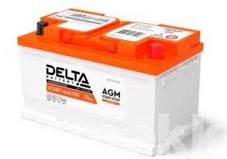 Аккумуляторная батарея  70 Ач Delta AGM о/п (720А д*ш*в 278*175*190 см)  27.8*17.5*19