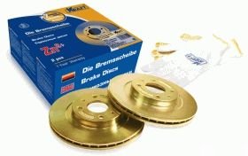 Диск тормозной передний 2110 R13 вентилируемый уп-2шт КТ 016005 KRAFT вывели