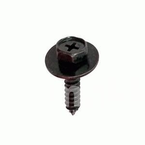 Саморез 10*25 с прессшайбой D5,5*18мм черный С03