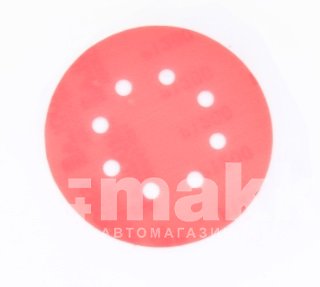 Абразив на пластиковой основе SMOOLAD 400Р 125мм 8отв (красный) Р400-125-8-R