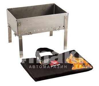 Мангал складной GRIFON 35x23x27(12) см в чехле, сталь 1,5 мм