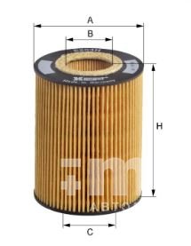 Фильтр масляный Hengst E203H D67 (HU 715/5 x) BMW 5, 6, 7, X5