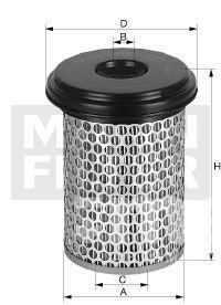 Фильтр воздушный MANN C 32 1500 (AM 442/1) Volvo trucks основной, вторичный CF 2000/1 