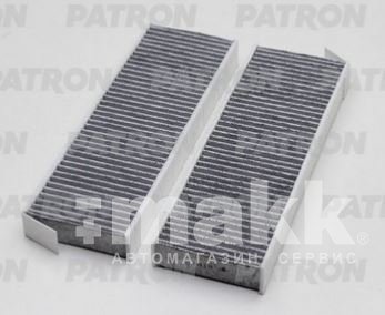 Фильтр салонный PATRON PF2259 (CU 29 003-2) (к-т 2шт) Citroen: Berlingo,C4 Picasso 2007- угольный