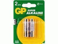 Батарейка АА LR6 GP SUPER ALKALINE 15AA21-2CRSBC2 BL-2 (2шт/бл)