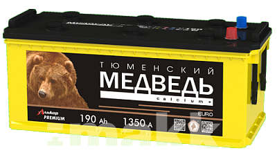 Аккумуляторная батарея 190 Ач Тюменский медведь о/п (конус) D5 51,3*22,3*22,3