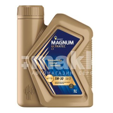 Масло моторное Rosneft Magnum Ultratec C3 5W30 синтетическое 1л 