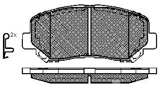 Колодки тормозные дисковые передние MAZDA CX-5 BP25000 SB NAGAMOCHI