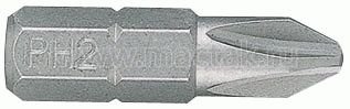 Вставка (бита) торцевая 1/4", Phillips, PH2, L = 25 мм King Tony 102502P