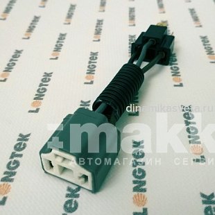 Разъем/колодка для лампы H4 тип 4 керамика LONGTEK DC-H4-04 с 3мя проводами