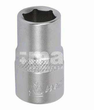 Головка торцевая стандартная шестигранная 1/2", 08 мм Мастак 000-40008