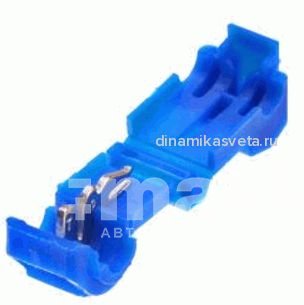 Ответвитель Т-образный КВТ ОВ-Т2 (латунь,нейлон синий) (ПЭ10/500)