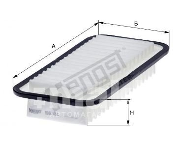 Фильтр воздушный Hengst E638L (C 2610, A-196) Toyota Yaris; Peugeot 107